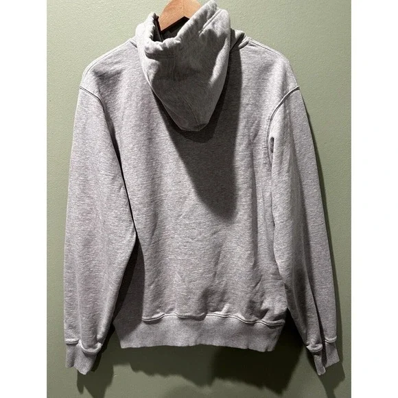 Helmut Lang Core Hoodie Logo Sweatshirt Size M VAPOR HEATHER L09HM521 Unisex​​​ - Picture 9 of 9